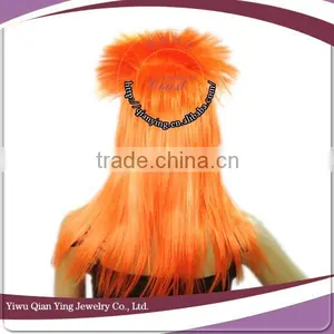 Hot Sale Cheap Orange Pro-environment Straight Synthetic Fiber Party Punk Wigs thumbnail-3