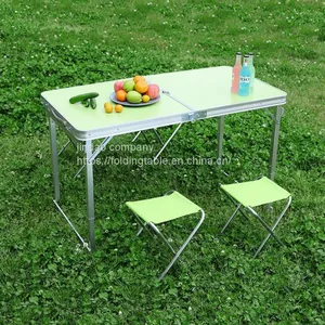 Outdoor Folding Aluminum Picnic Table thumbnail-2