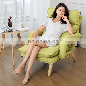Lazy Sofa Bedroom Sofa Creative Recliner Sofa Leisure Folding Chair thumbnail-3