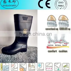 PVC Rainboot,safety Boot,Anti-slip Waterproof PVC Materials thumbnail-1