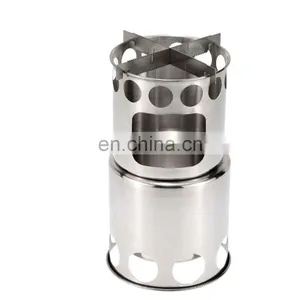 Camping Outdoor Cookware Portable Mini Furnace Factory Direct Stainless Steel Outdoor Fire Stove thumbnail-1