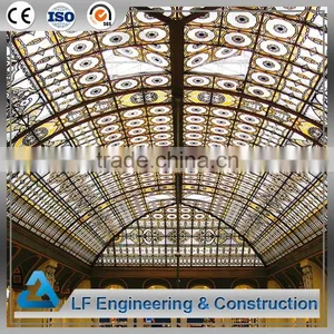 Steel Construction Mordern Prefab Steel Space Frame Atrium Roof thumbnail-1