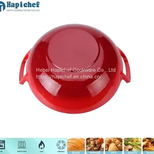 Amazon Hot Selling Kitchenware Cast Iron Wok thumbnail-5
