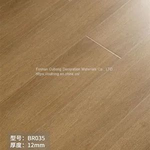 Antique Gray Laminate Floor Yoga Studio Beauty Slimming Body Slimming Chain Agency 12mm Real Wood Grain Composite Wood Flooring thumbnail-3