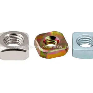 All Sizes Square Thin Nuts , SS / CS Square Lock Nut DIN ISO Standard thumbnail-3