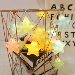 Wedding Star Lights Star String Light 10Ft 50 LED Star Fairy Lights Battery Operated Waterproof Indoor Outdoor Twinkle Christmas thumbnail-5