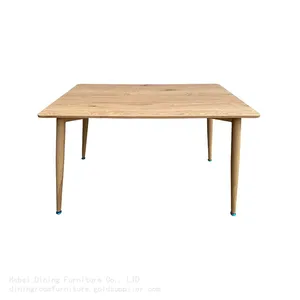 MDF Table Rectangular Dining High Legs Wooden DT-M07 thumbnail-1