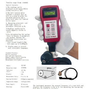 Belt Tension Meter SK-500 Non-contact Measuring Occurs by Infrared Light thumbnail-2