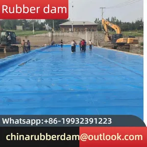 Whole Slope Inflatable Flood Control Dam Spot Mobile Irrigation Rubber Rolling Dam thumbnail-1