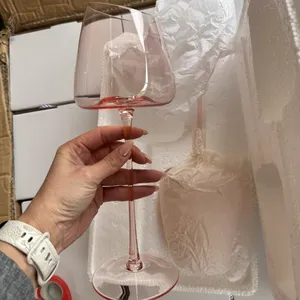 Lead Free Red White Clear Pink Wine Glasses Crystal Red Wine Glasses Champagne Cocktail Glasses Cup thumbnail-5