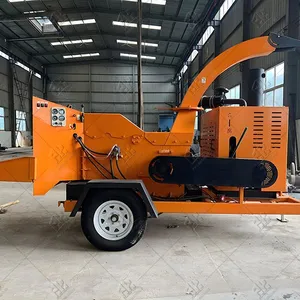 Diesel Portable Hydraulic Forestry Mulcher Drum Wood Chipper thumbnail-1