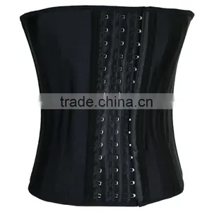 China 2016 Steel Boned Corset Latex/Spandex Waist Cincher Waist Trainer For Women and Man thumbnail-6