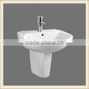 Wall Hung Ceramic Basin Sanitary Ware White Color Antique Bathroom Vanities thumbnail-1