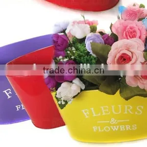 CCGB-G110 New Available Bigger Oval Metal Flower Bucket, Garden Bucket, Creative Bucket thumbnail-4