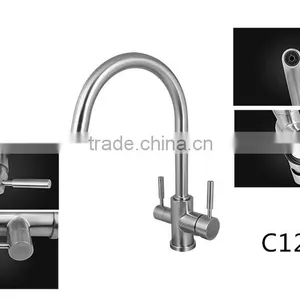 3 Ways Stainless Steel Kitchen Faucet thumbnail-2