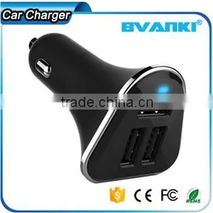 2016 Trade Assurance New Design CE RoHS FCC 12V 5.2A Triple Mini 3 Ports USB Car Charger Adapter for Samsung Charger Free Sample Supplier's Choice thumbnail-3