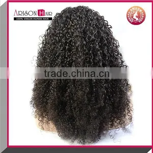 Cheap Human Hair High Quality Tight Curl Lace Front Wig 7a Brazilian Unprocessed Virgin Curly Hair thumbnail-3