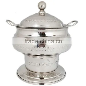 Steel Cheffing Dish, Wedding & Party Utensils, Food Serving Dish, Hot Keeping Dish, Catering Item, Hotel & Restaurant Utensils thumbnail-1