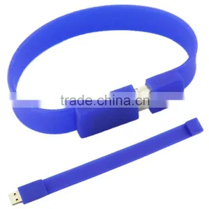 Bulk Cheap Colorful Silicon USB Flash Bracelet as Birthday Gift thumbnail-1