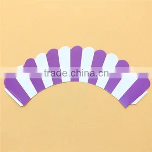 Colorful Red Striped Cupcake Wrappers Wedding Supplies Cake Decoration thumbnail-4