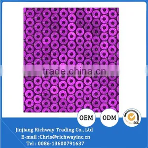 Bright Color Sequin Net Embroidery Fabric thumbnail-2