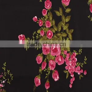 Textile Printing Product With Beautiful Flowers on Poplin Cotton Fabrics thumbnail-3