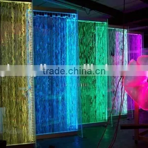 Automatic Changing Color Acrylic Water Bubble Wall, Water Fountain, High Quality Water Wall thumbnail-3