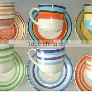 Hotel&restaurant Ceramic Cup&saucer,flower Porcelain Coffee Set thumbnail-3