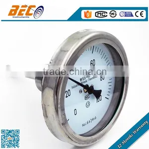 (WSS-401) 100mm Large Diameter Cheap Price Back Mounting Standard Thread Capillary Laser Outdoor Thermometer thumbnail-1