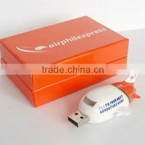 Plane Shape Usb Flash Drive With Color Box thumbnail-1