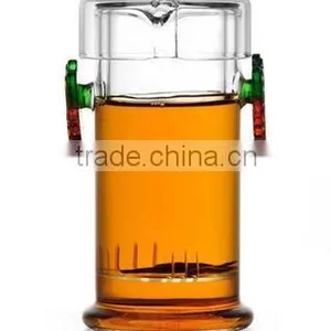 OEM Glass Tea Cup Two Handle Tea Cups Pot thumbnail-2