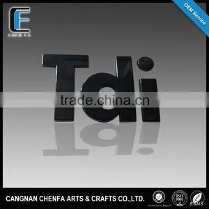 High Quality 3D Self-adhesive ABS Plastic Chrome Letterings for Cars thumbnail-1