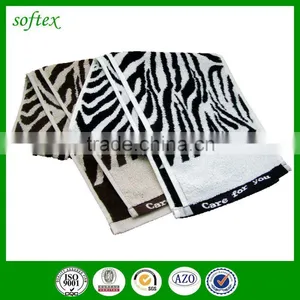 Black and White Striped Bath Towel thumbnail-3