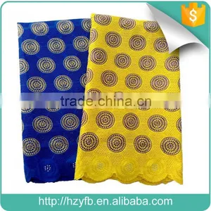 2016 High Quality Navy Blue Lace Fabric for Africa/african Embroidery Lace Fabric thumbnail-1