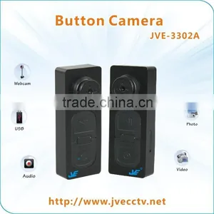 Mini Black Hidden Button Camera With Audio JVE 3302A thumbnail-1