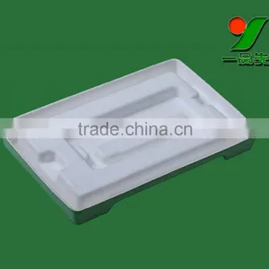 Dongguan 100% Biodegradable Sugarcane Bagasse Molded Paper Pulp Electronic Cigarette Component 0.8mm Thickness Packaging Tray thumbnail-2