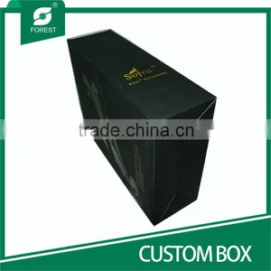 BLACK VARNISHED CARDBOARD CUSTOM BOX FOR PACKING OLIVE OIL thumbnail-5