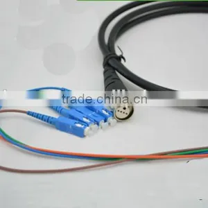 Waterproof Fiber Optic ODC-4 to SC Optical Fiber Patch Cord ODC 4core thumbnail-1