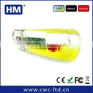 Wholesale Usb Flash Drives for Promotional Plastic Case Usb Flash Drive With Liquid thumbnail-1