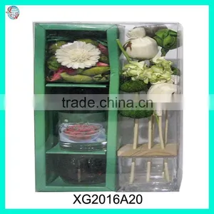 Decoration Ceramic Flower Glass Bottle Candle Reed Diffuser thumbnail-1