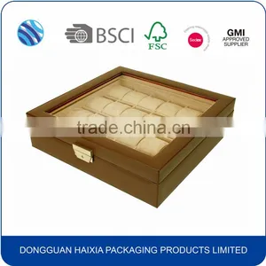 New Arrival Fashion Luxury Pretty Solid Wood Watch Gift Box thumbnail-5