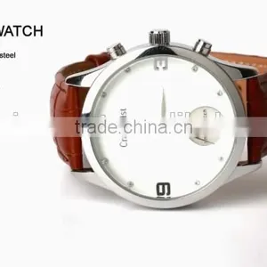 High-end Heart Rate Minitor Quartz Stainless Steel Watch Water Resistant for Business Men thumbnail-1