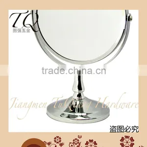 360 Degree Double Sided Antique Metal Cosmetics Mirror thumbnail-3