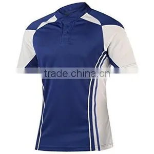2015 Red&black Custom Cheap Sublimation Rugby Shirts Jersey Rugby Ream Wear Quality Choice thumbnail-3
