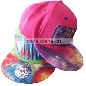 Flat Brim Sublimation Printing Snapback Cap,hiphop Cap,flat Brim Baseball Cap thumbnail-1