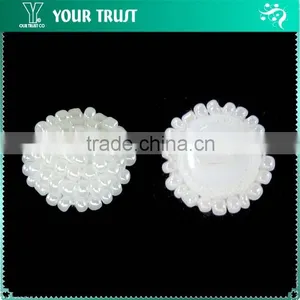 2MM White Pearl Sew-On Cover Fancy Ladies Fashion Pearl Button thumbnail-1