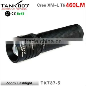 5 Modes Zoomable Led Torch With 1*18650 or 2*CR123 Bettry thumbnail-2