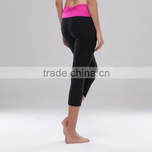 SUPPLEX Nylon/ Lycra/ Spandex Black Long Design ODM or OEM Service Yoga Leggings thumbnail-5