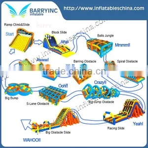 Chellenge Kids Inflatable Obstacle Course , Obstacle Ideas Outdoor Teenage Obstacle thumbnail-1
