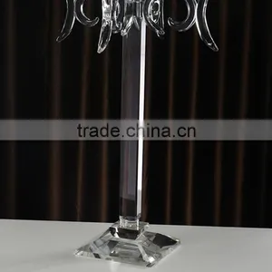 Cheap 5 Arms Long Stem Wedding Decorative Crystal Candelabra thumbnail-2